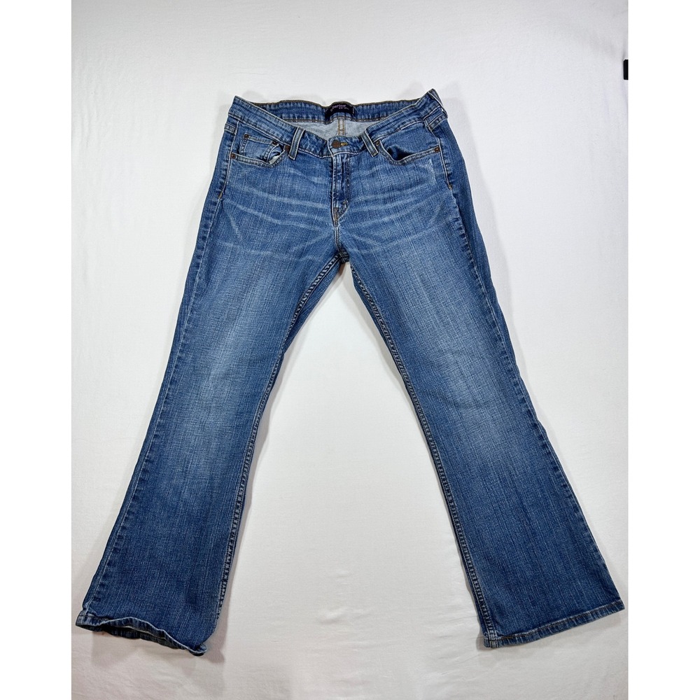 Levis 518 Superlow Bootcut Jeans Womens 13 S/C Medium Wash Blue Denim